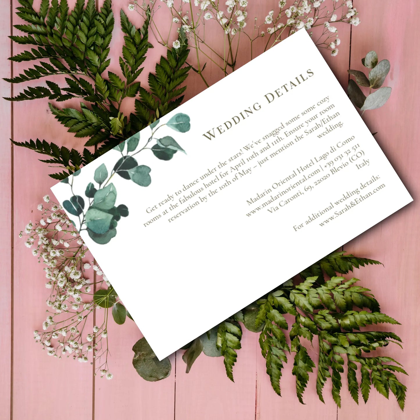 Eucalyptus Serenity | Wedding Details
