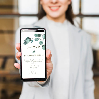 Eucalyptus Serenity | Wedding Mobile RSVP