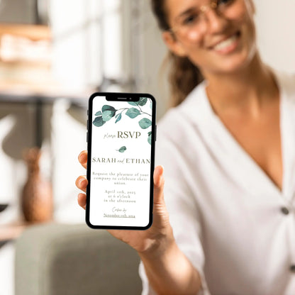 Eucalyptus Serenity | Wedding Mobile RSVP