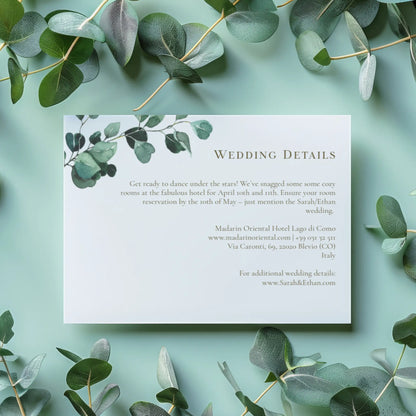 Eucalyptus Serenity | Wedding Details