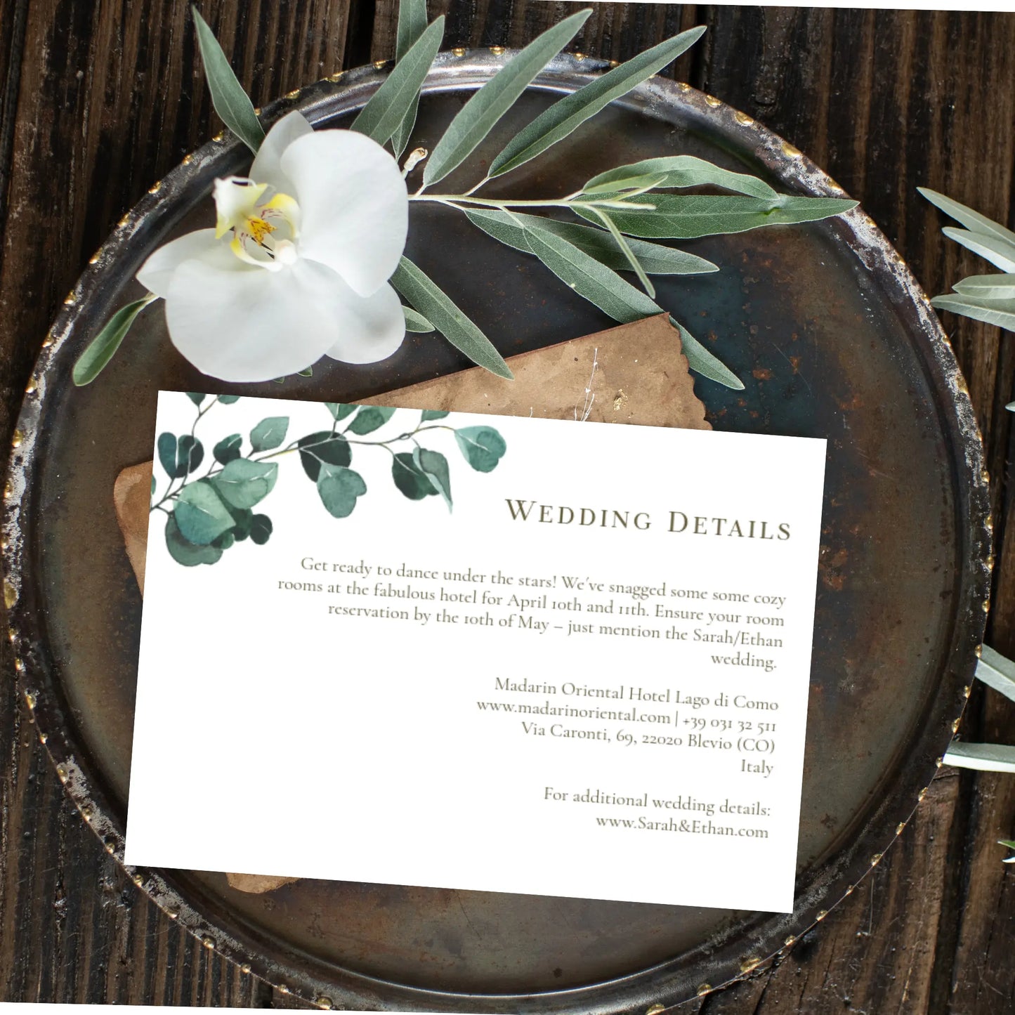 Eucalyptus Serenity | Wedding Details