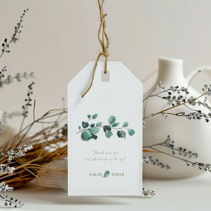 Eucalyptus Serenity | Wedding Favor Tag
