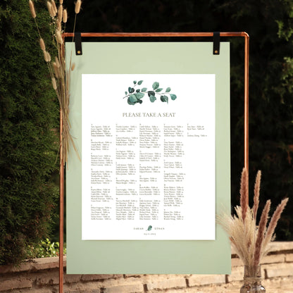 Eucalyptus Serenity | Wedding Seating Chart