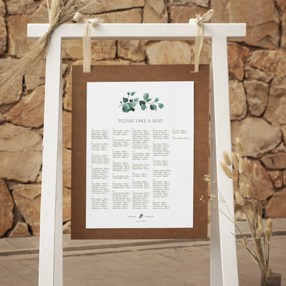 Eucalyptus Serenity | Wedding Seating Chart