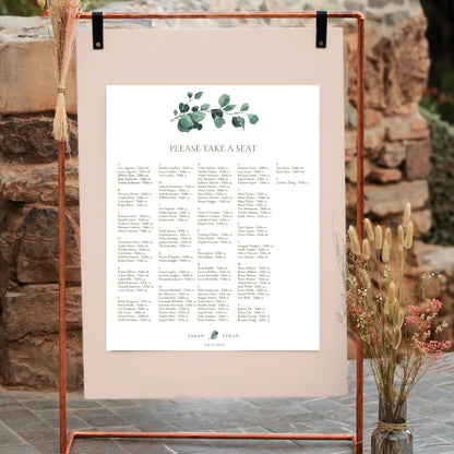 Eucalyptus Serenity | Wedding Seating Chart