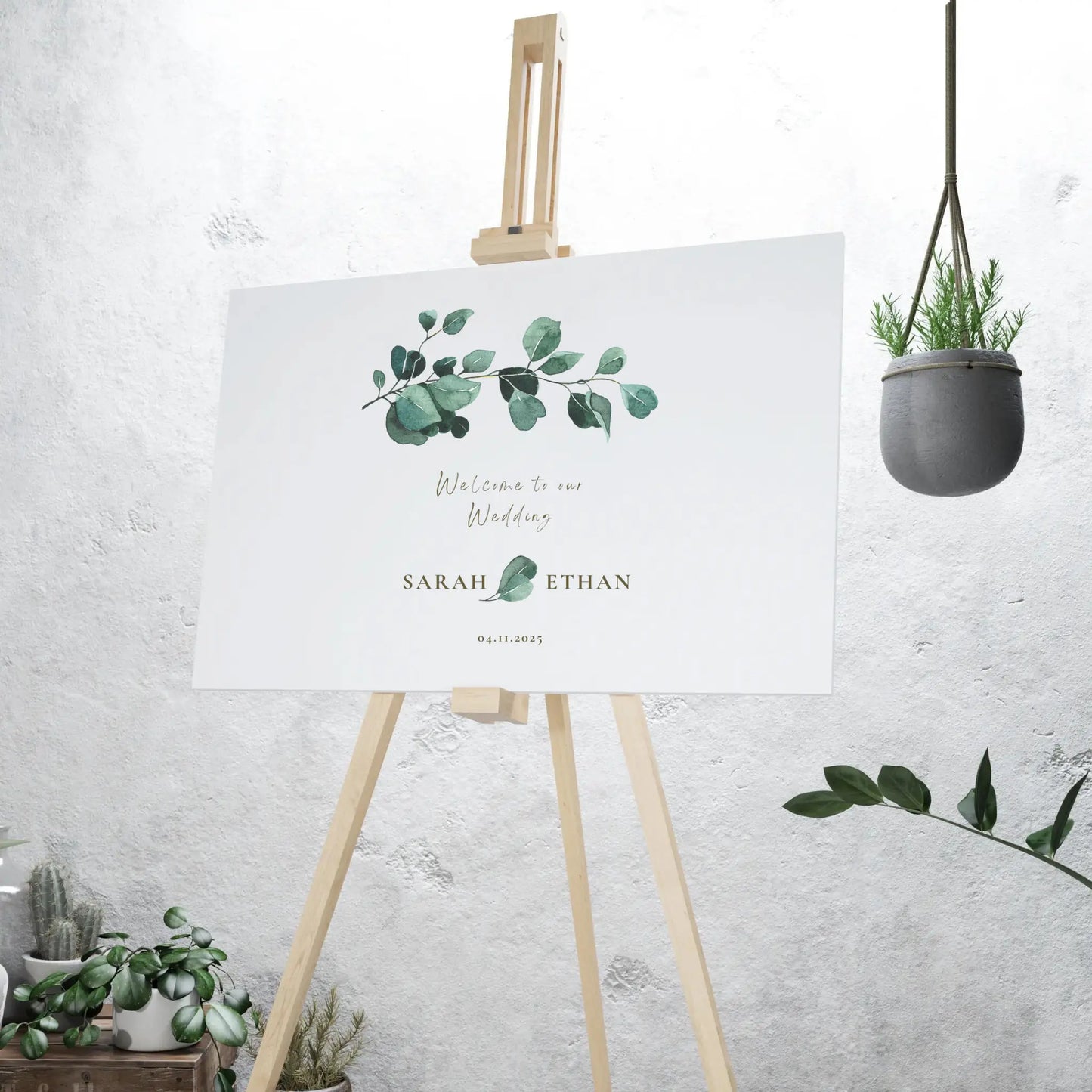 Eucalyptus Serenity | Wedding Welcome Sign
