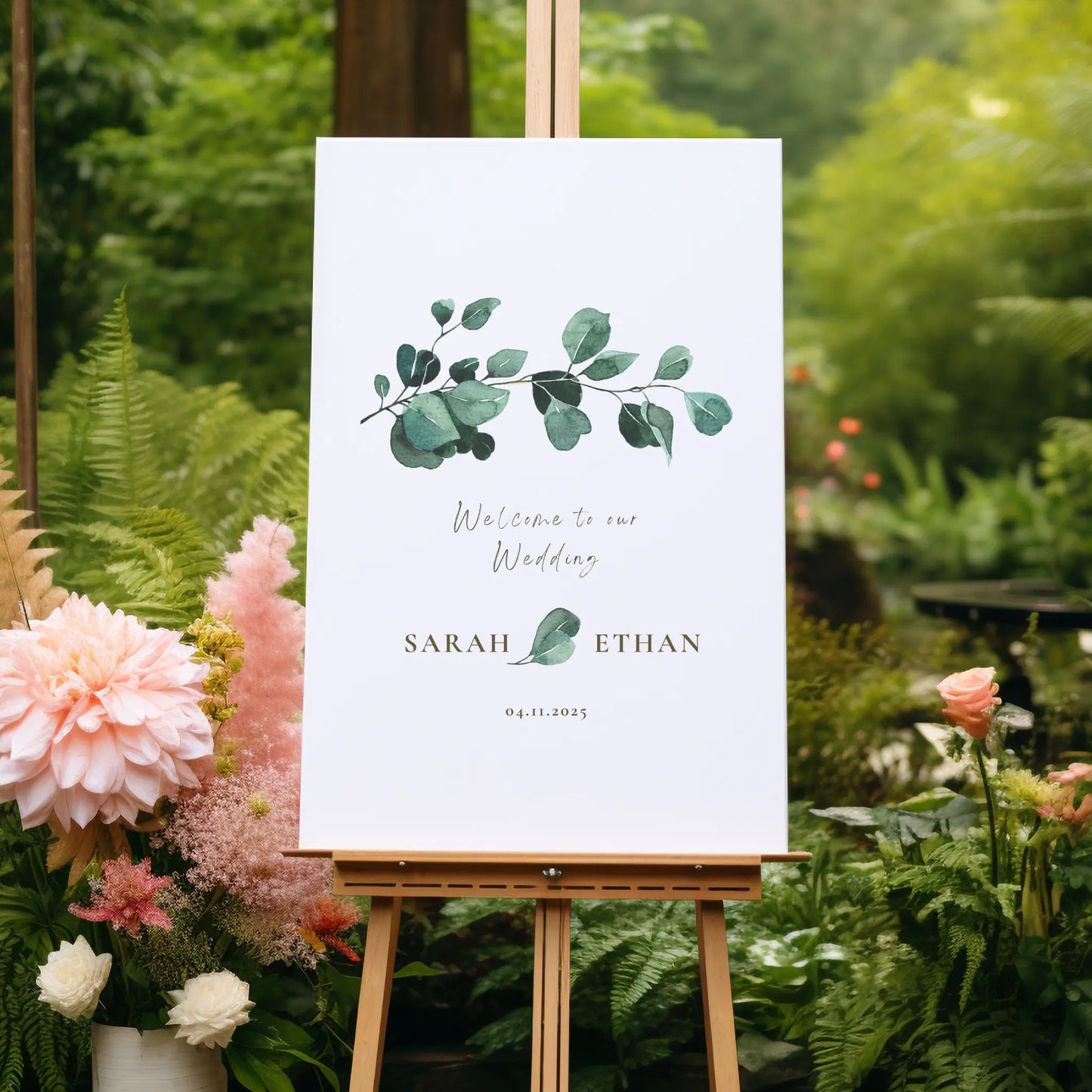 Eucalyptus Serenity | Wedding Welcome Sign