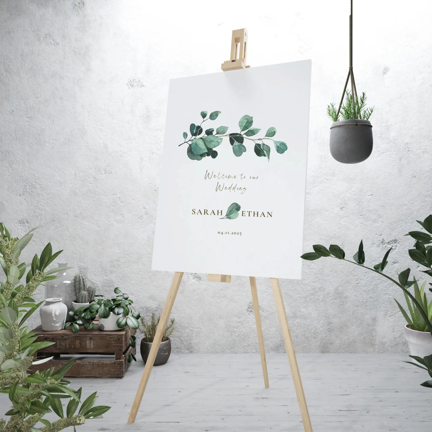 Eucalyptus Serenity | Wedding Welcome Sign