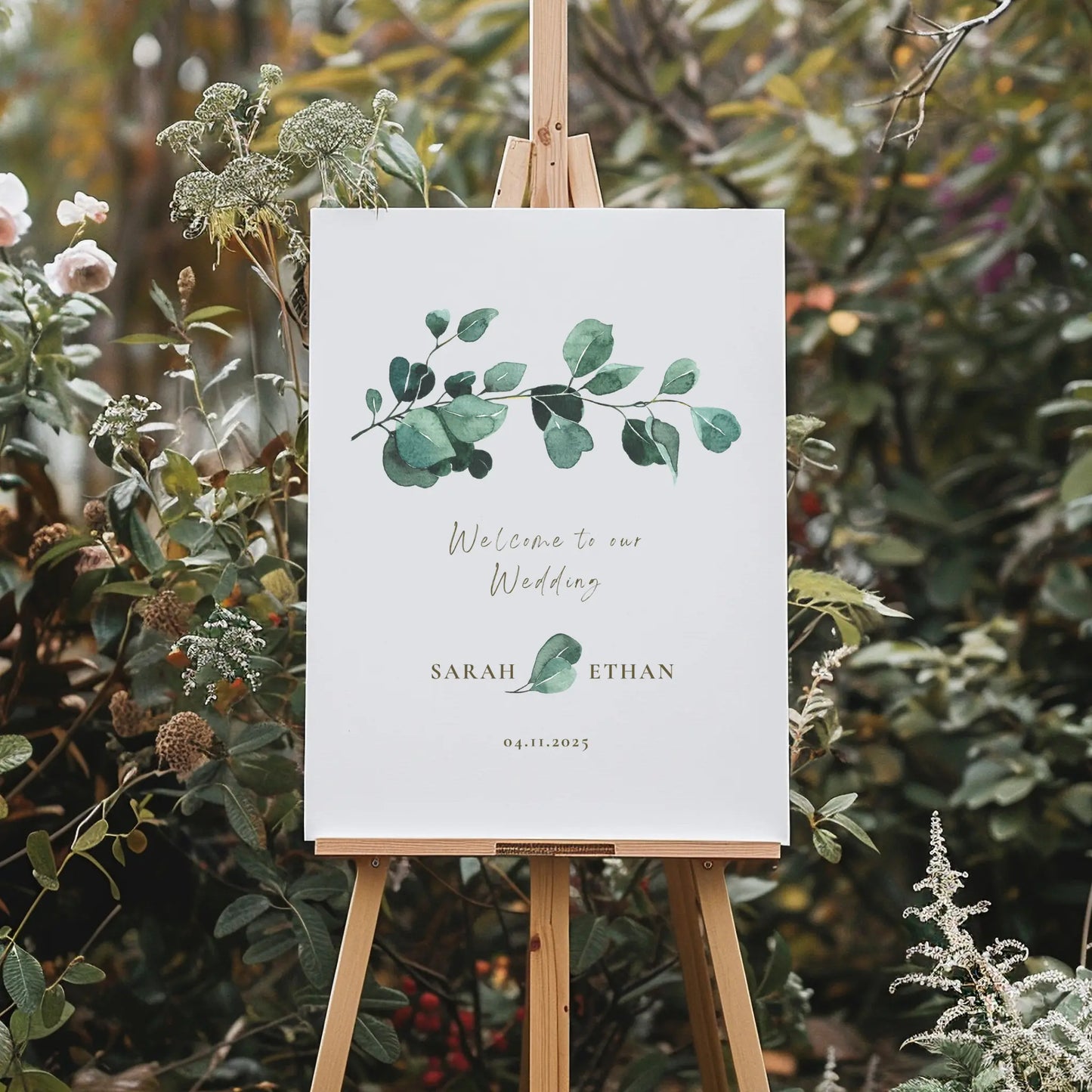 Eucalyptus Serenity | Wedding Welcome Sign