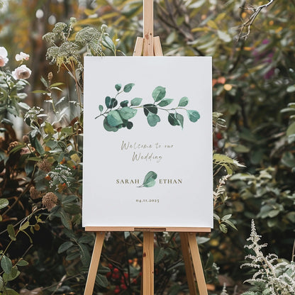 Eucalyptus Serenity | Wedding Welcome Sign