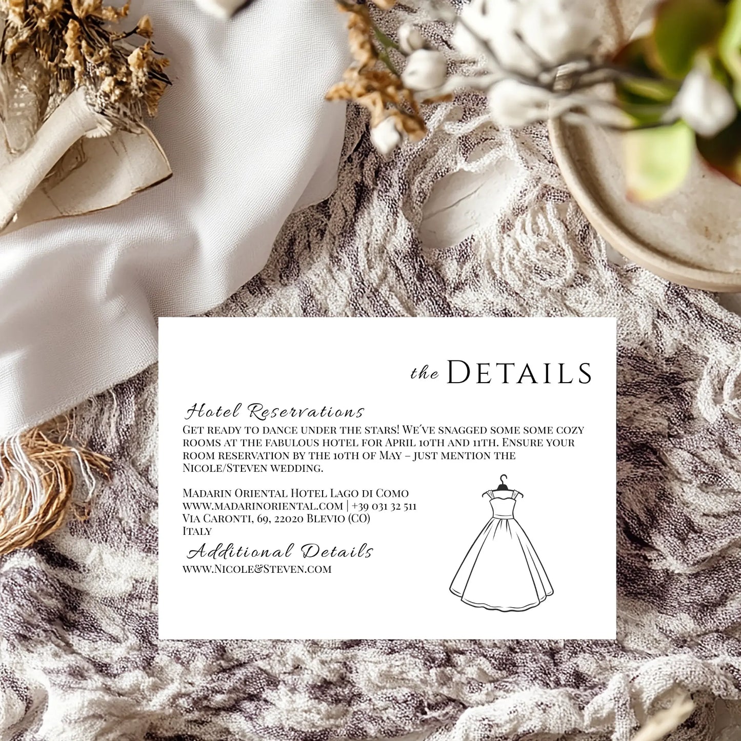Glam | Wedding Details