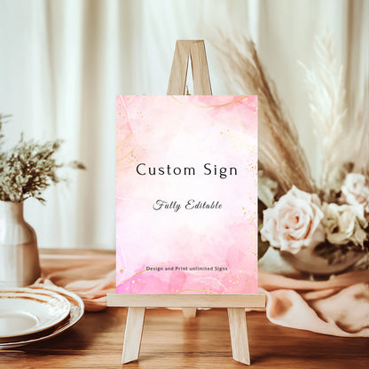 Pretty in Pink | Wedding Custom Signs