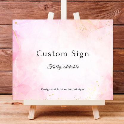 Pretty in Pink | Wedding Custom Signs