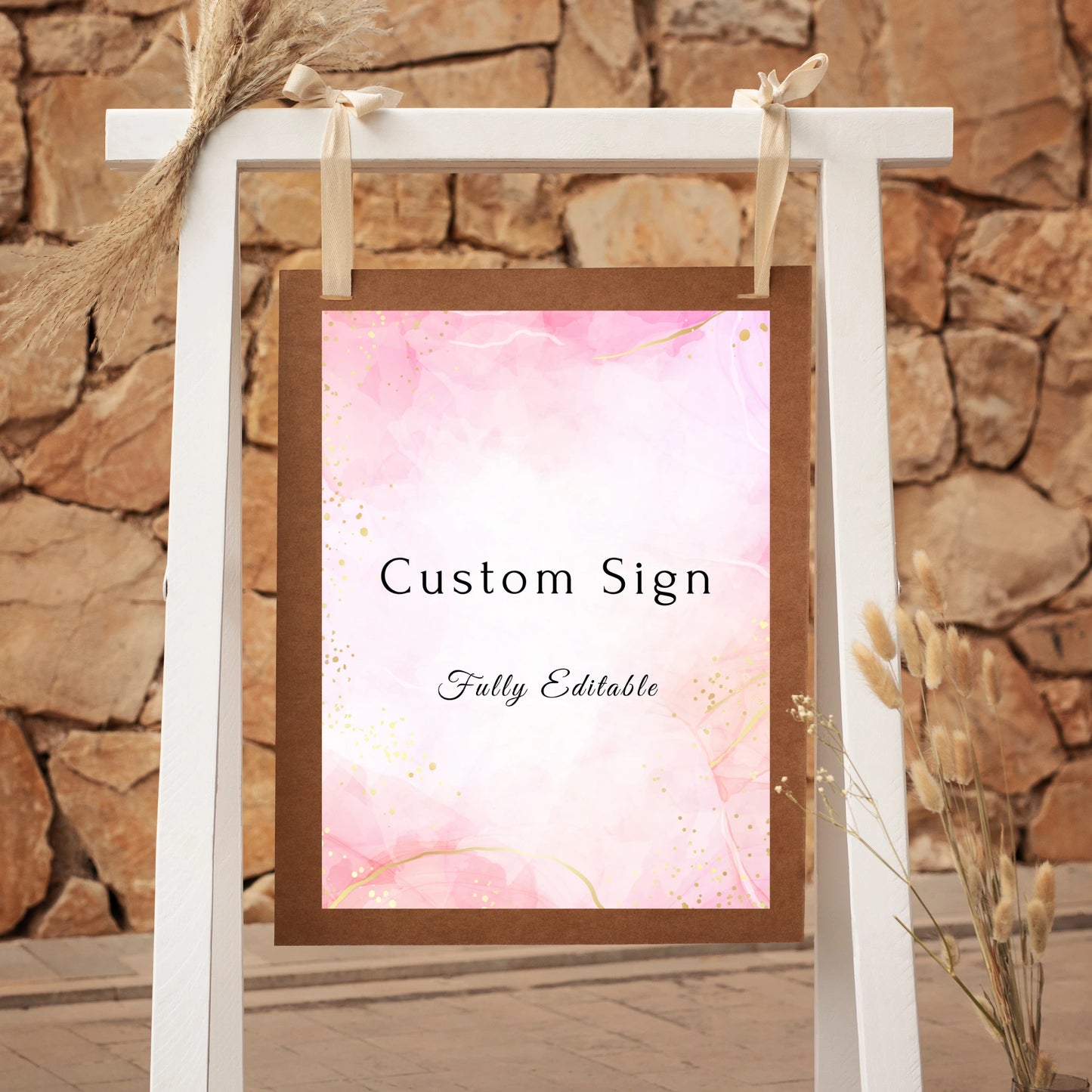 Pretty in Pink | Wedding Custom Signs