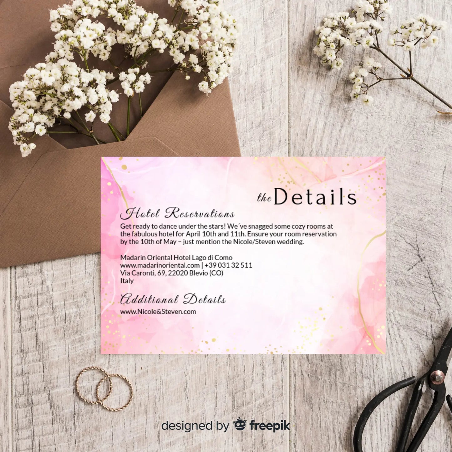 Pretty in Pink | Wedding Details