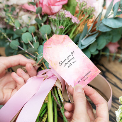 Pretty in Pink | Wedding Favor Tag