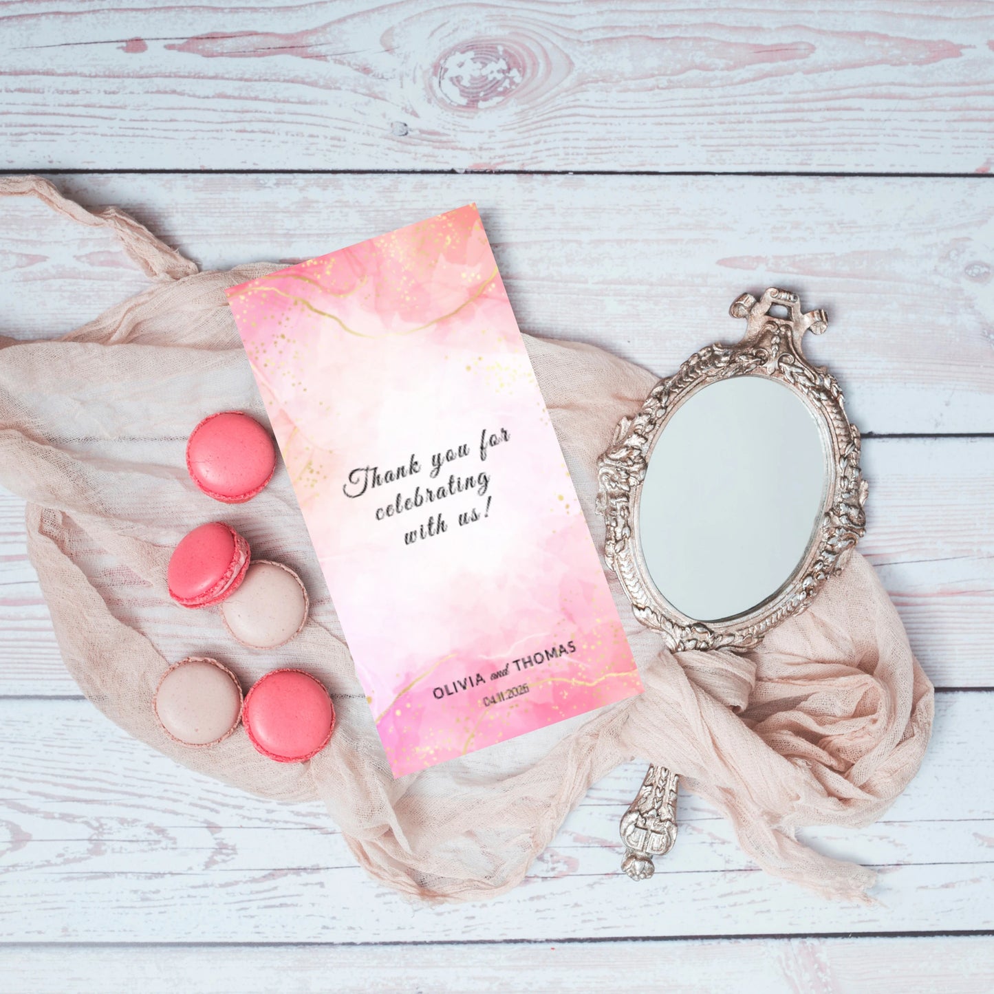 Pretty in Pink | Wedding Favor Tag