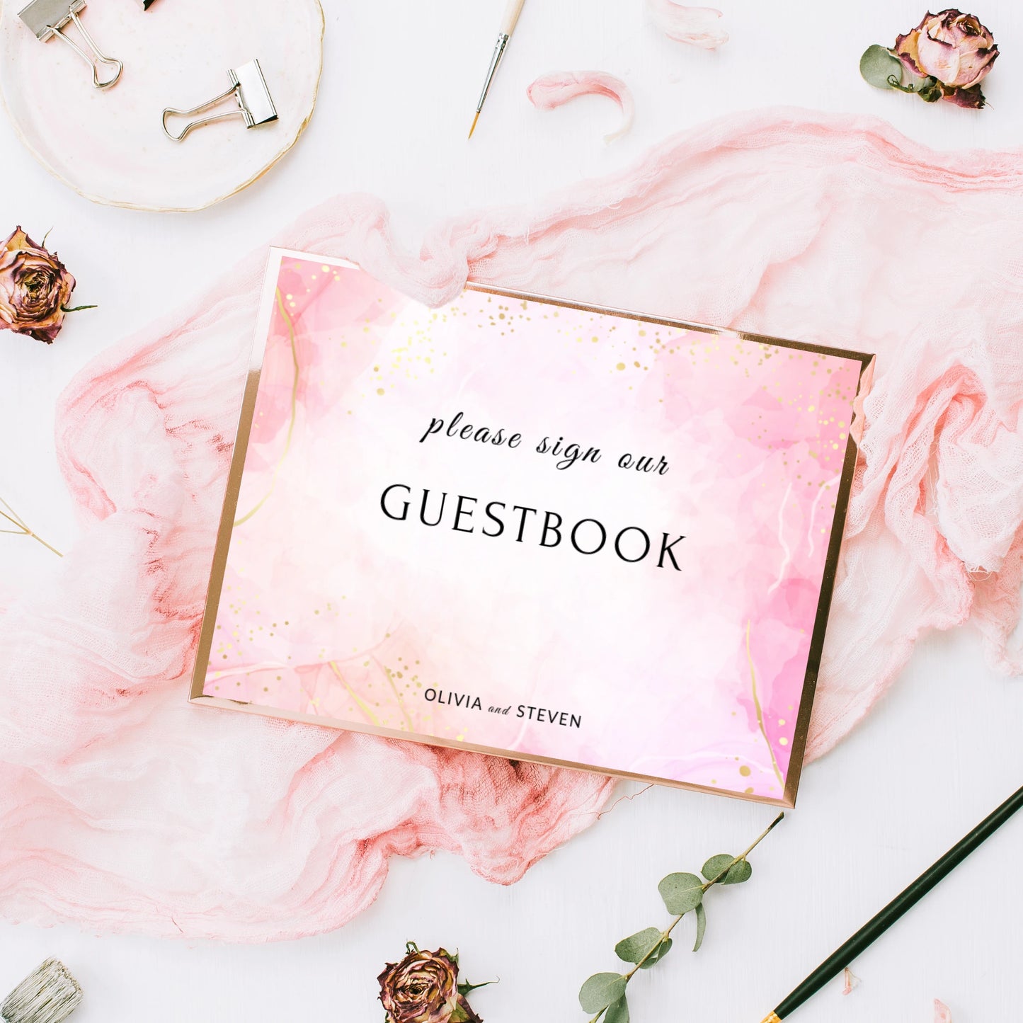 Pretty in Pink | Wedding Guest Book Sign