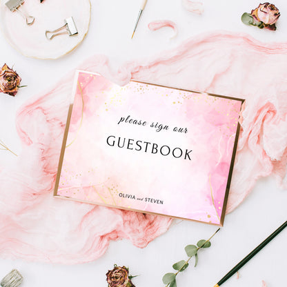 Pretty in Pink | Wedding Guest Book Sign
