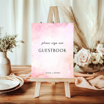 Pretty in Pink | Wedding Guest Book Sign