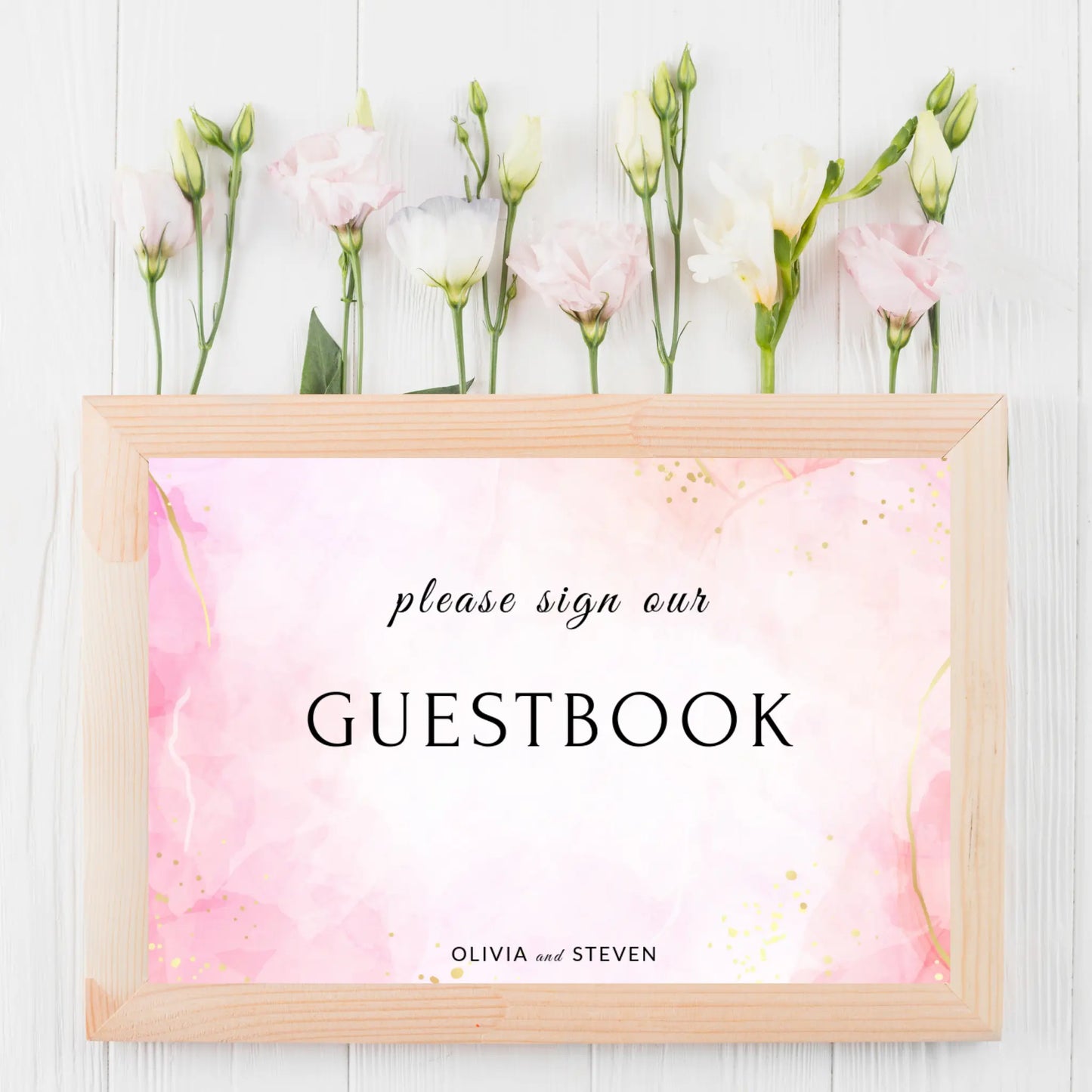 Pretty in Pink | Wedding Guest Book Sign