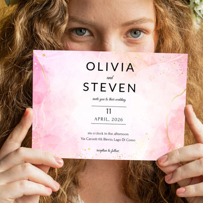 Pretty in Pink | Wedding Invitation
