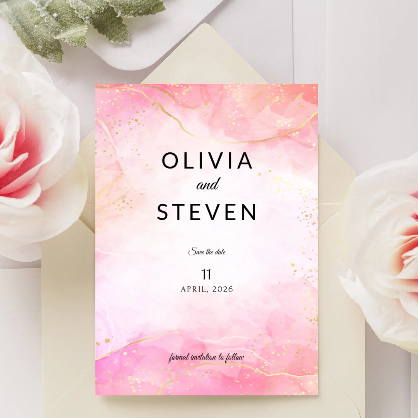 Pretty in Pink | Wedding Save the Date