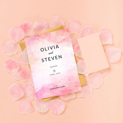 Pretty in Pink | Wedding Save the Date