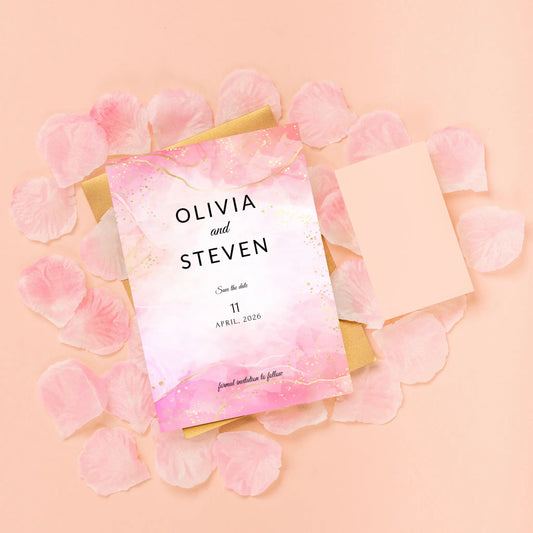 Pretty in Pink | Wedding Save the Date