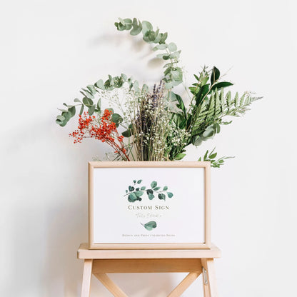 Eucalyptus Serenity | Wedding Custom Signs