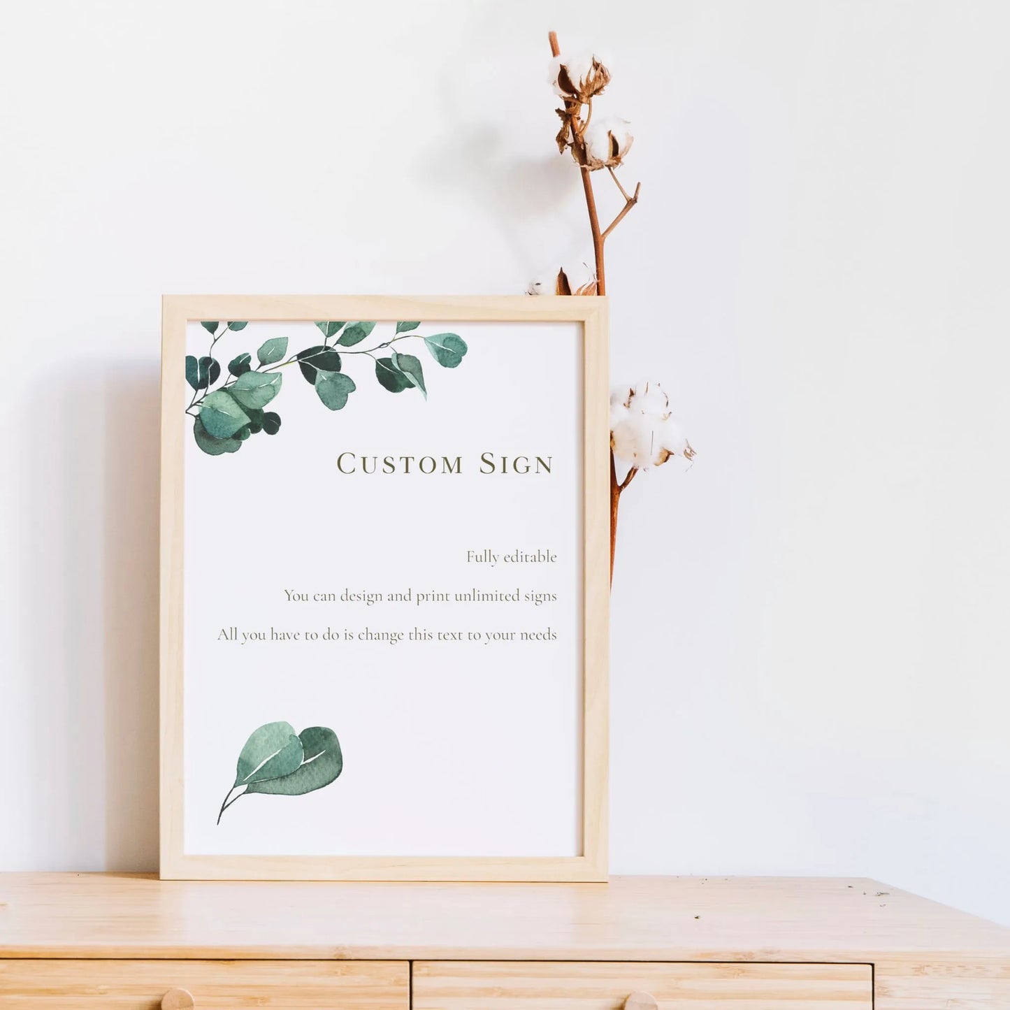 Eucalyptus Serenity | Wedding Custom Signs