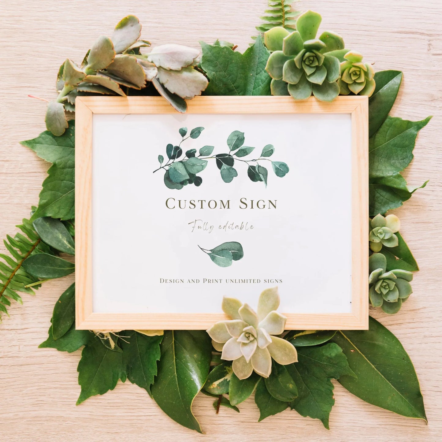 Eucalyptus Serenity | Wedding Custom Signs