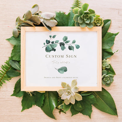 Eucalyptus Serenity | Wedding Custom Signs