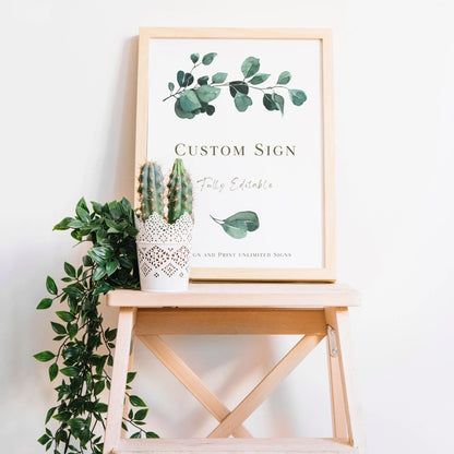 Eucalyptus Serenity | Wedding Custom Signs