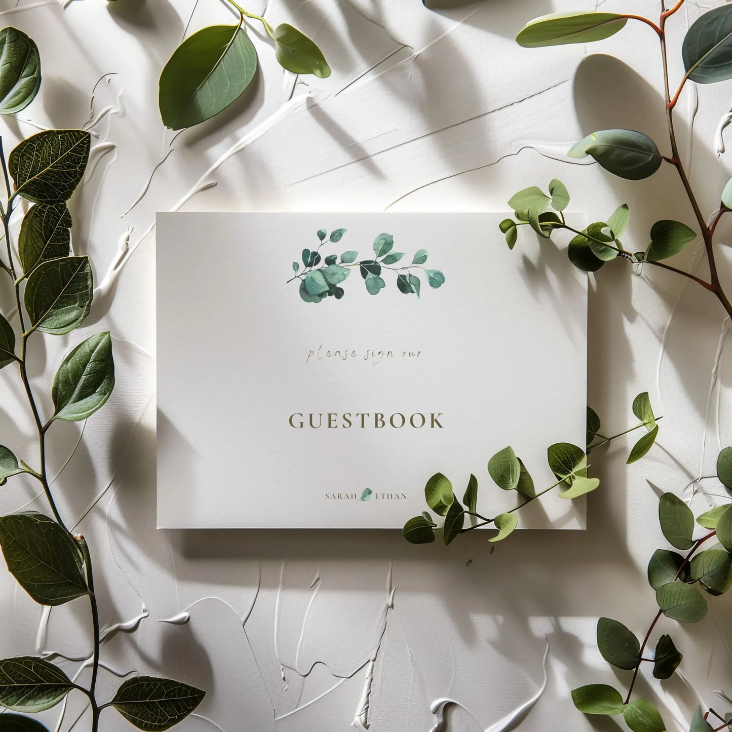 Eucalyptus Serenity | Wedding Guest Book Sign