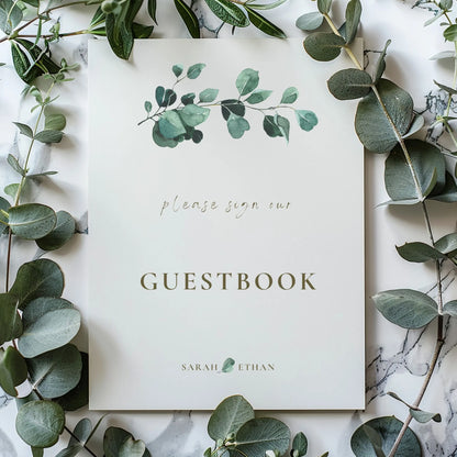 Eucalyptus Serenity | Wedding Guest Book Sign