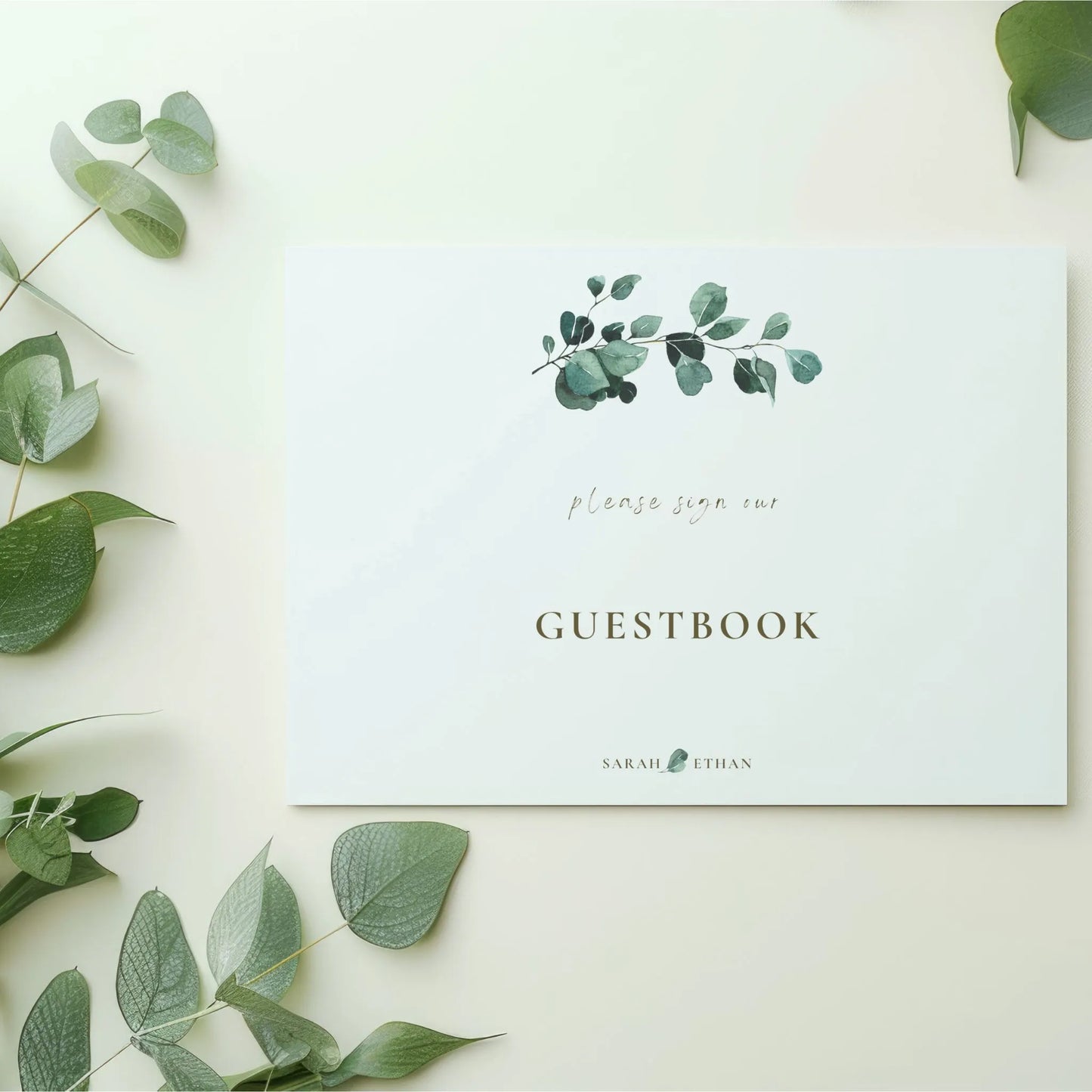 Eucalyptus Serenity | Wedding Guest Book Sign