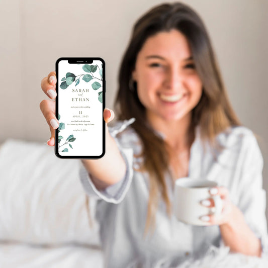 Eucalyptus Serenity | Wedding Mobile Invitation