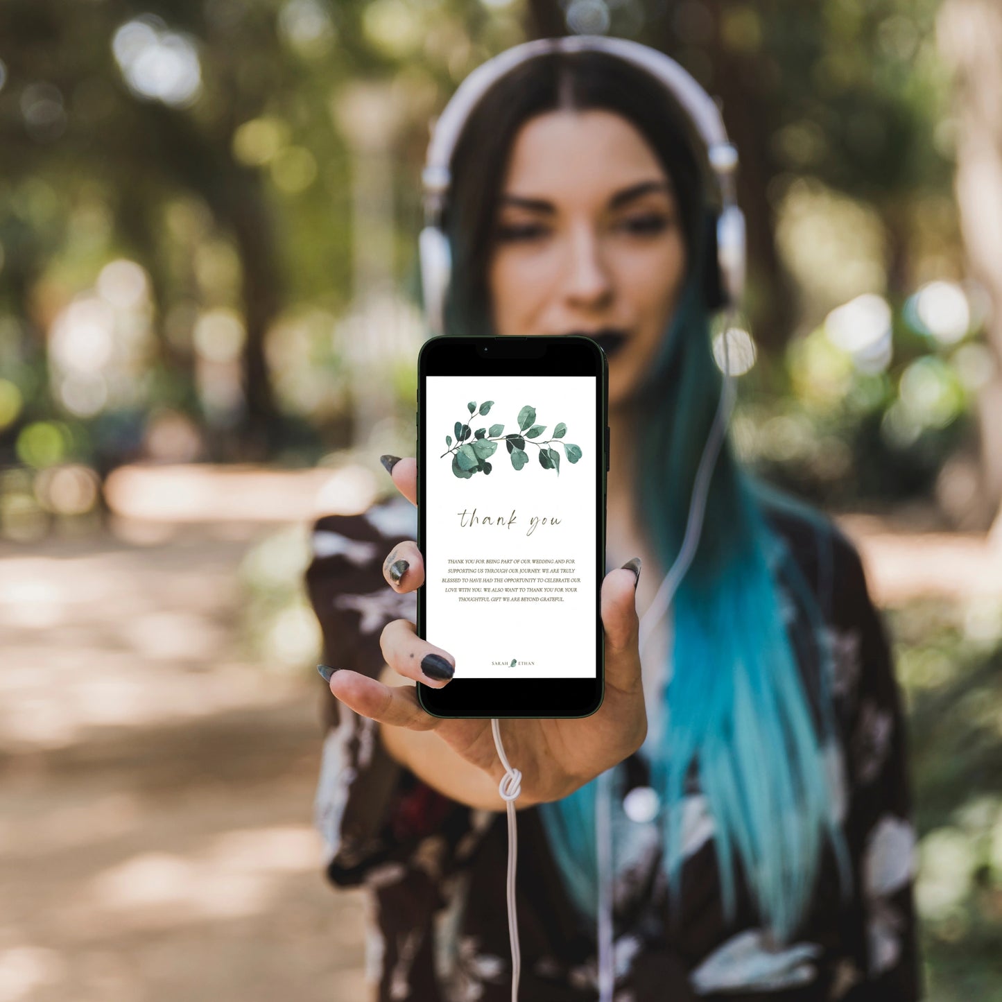 Eucalyptus Serenity | Wedding Thank You Note