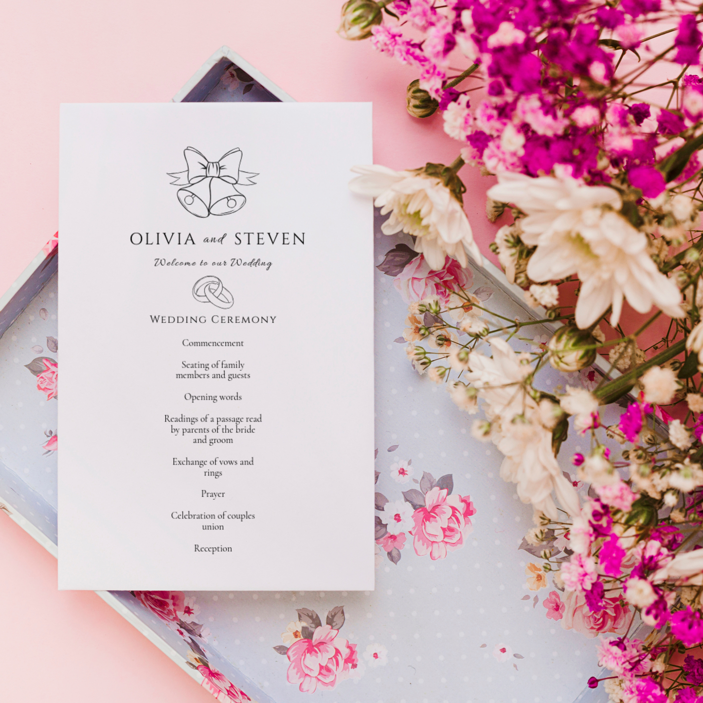 Glam | Wedding Program