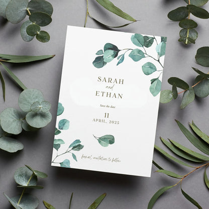 Eucalyptus Serenity | Wedding Save the Date