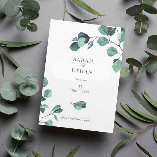 Eucalyptus Serenity | Wedding Save the Date