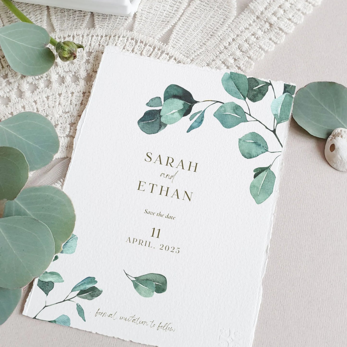Eucalyptus Serenity | Wedding Save the Date