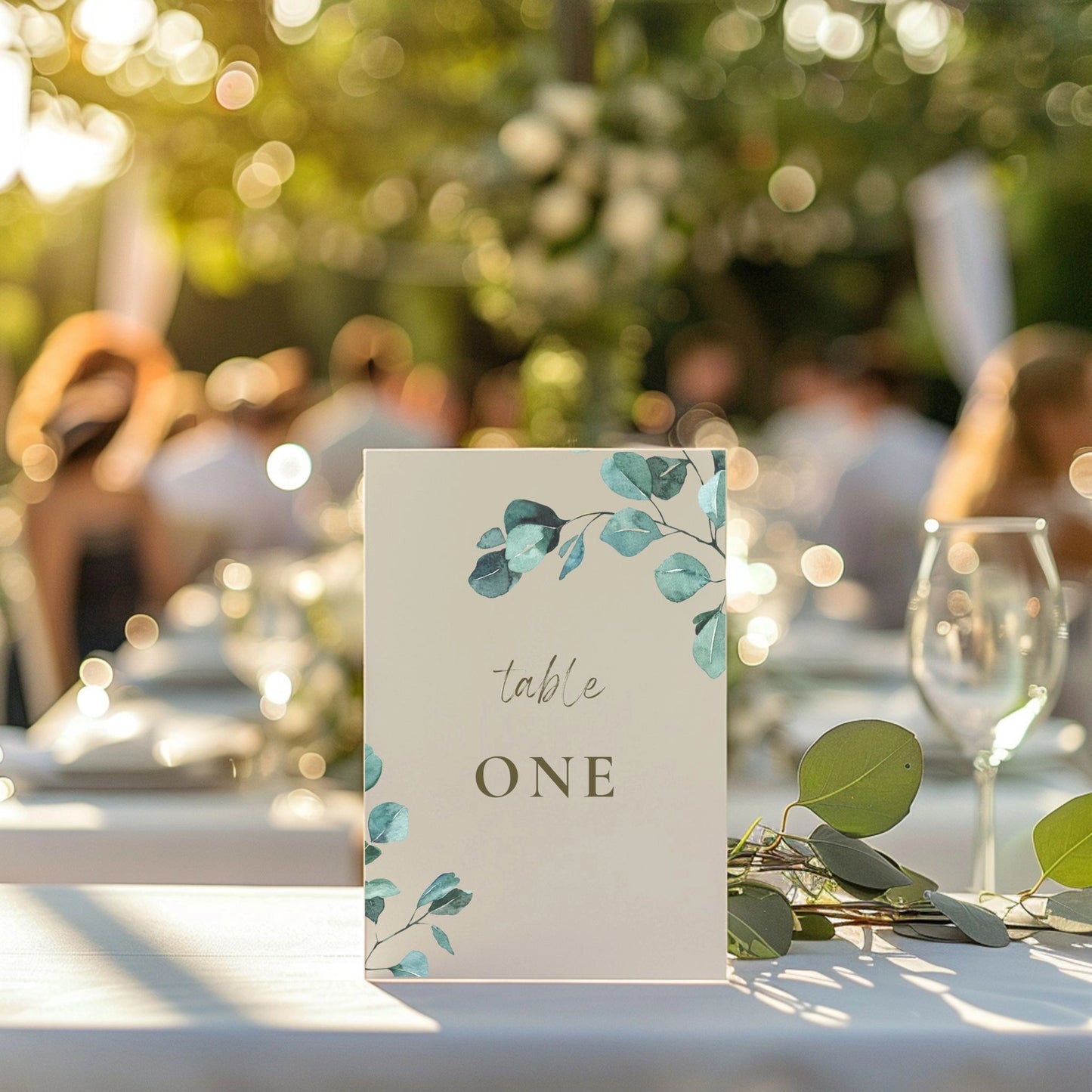 Eucalyptus Serenity | Wedding Table Signs
