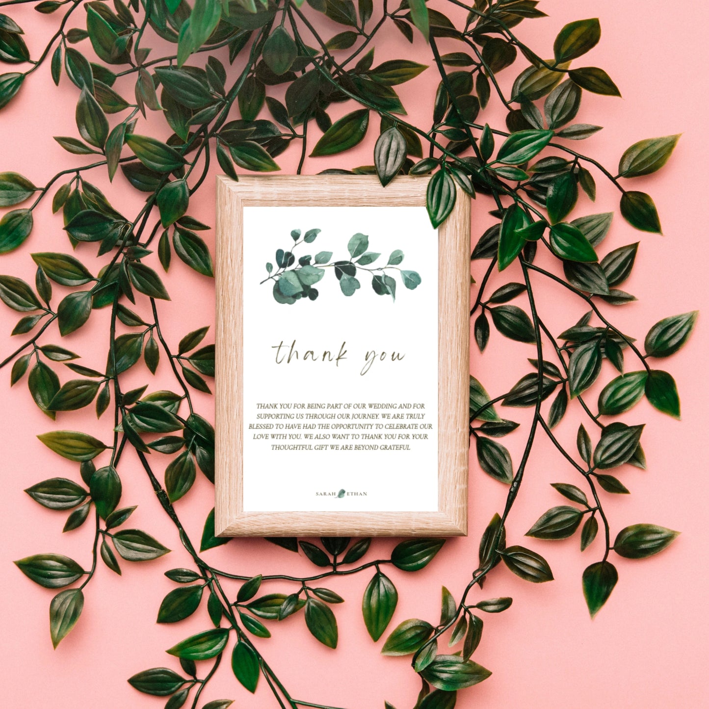 Eucalyptus Serenity | Wedding Thank You Note